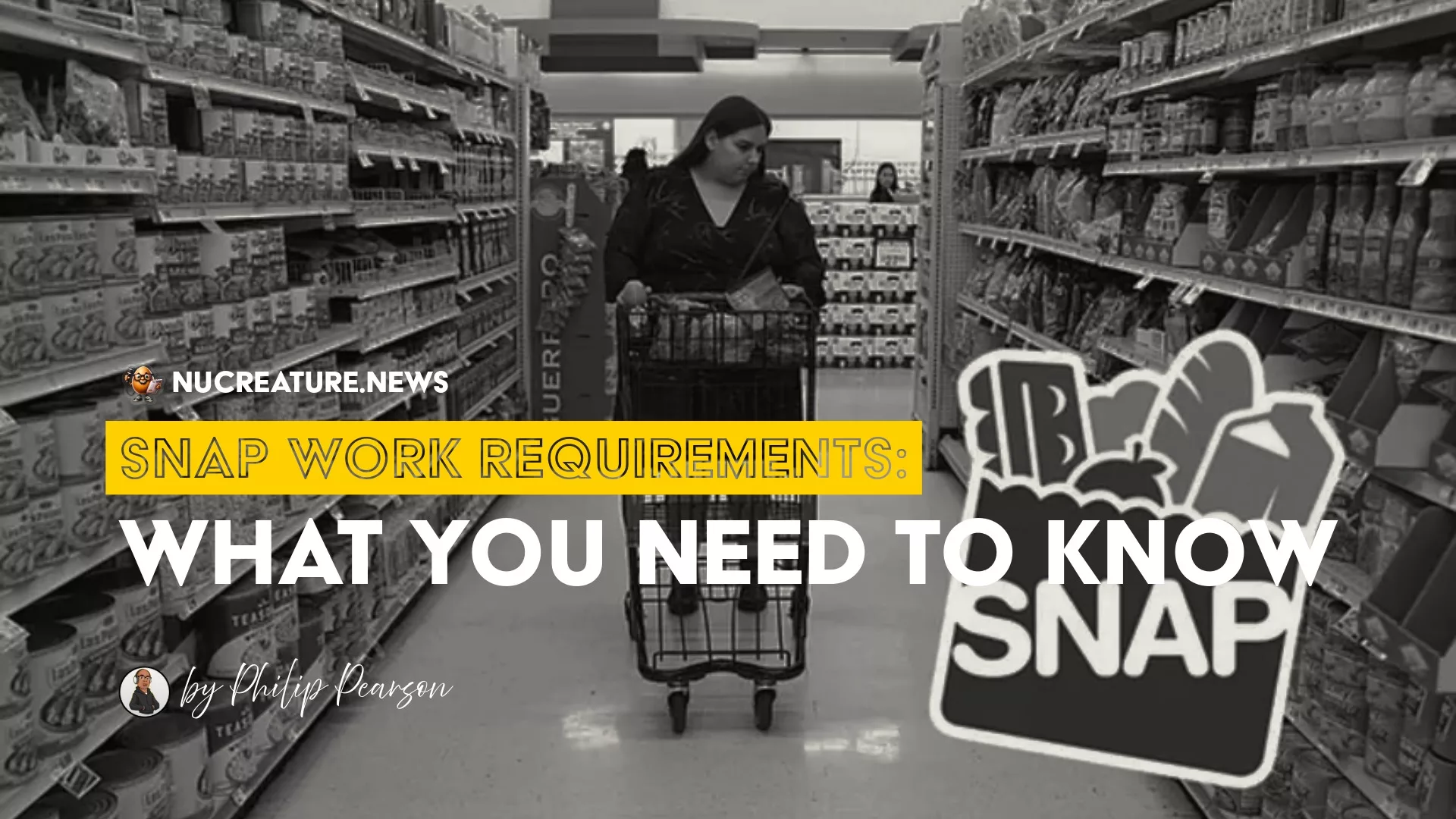 SNAP Work Requirements - woman shopping for food