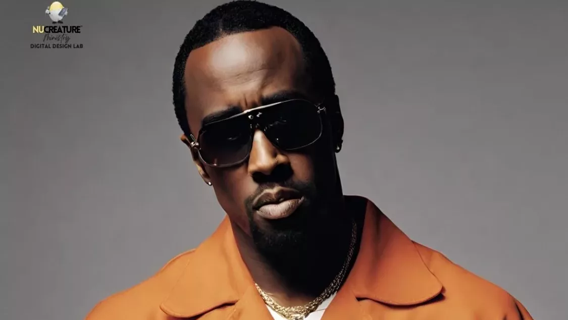 Sean Diddy Combs in orange jumpsuit